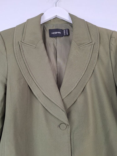 Second-Hand - Mossman Khaki Addicted To You Blazer Size 14 - SwapUp
