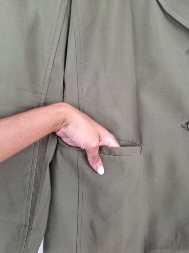 Second-Hand - Mossman Khaki Addicted To You Blazer Size 14 - SwapUp