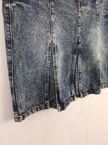 Second-Hand - Jaded London Stone Wash Flirty Denim Skirt Size 12 - SwapUp