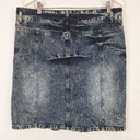 Second-Hand - Jaded London Stone Wash Flirty Denim Skirt Size 12 - SwapUp
