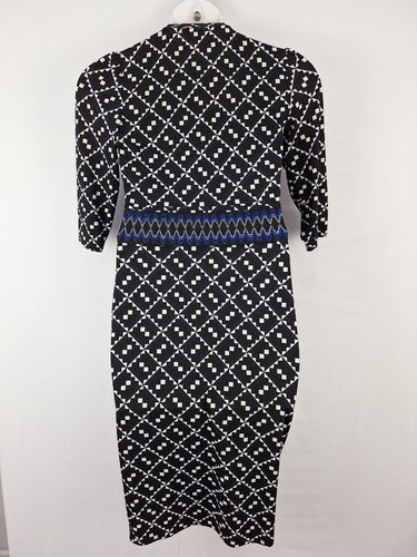 Second-Hand - Sacha Drake Bold Geometric Midi Dress Size 12 - SwapUp