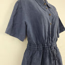 Second-Hand - Country Road Washed Blue Linen Playsuit Size 8 - SwapUp