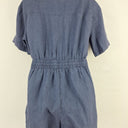 Second-Hand - Country Road Washed Blue Linen Playsuit Size 8 - SwapUp