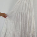 Second-Hand - Billabong Dainty White Tiered Maxi Dress Size S - SwapUp