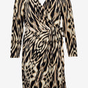 Second-Hand - David Lawrence Jungle Wrap Style Midi Dress Size M - SwapUp