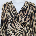Second-Hand - David Lawrence Jungle Wrap Style Midi Dress Size M - SwapUp