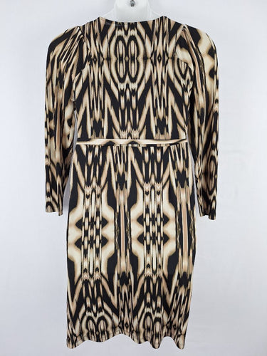 Second-Hand - David Lawrence Jungle Wrap Style Midi Dress Size M - SwapUp