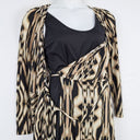 Second-Hand - David Lawrence Jungle Wrap Style Midi Dress Size M - SwapUp