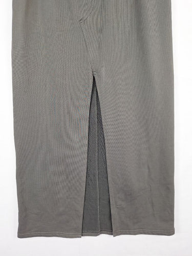 Second-Hand - P.E Nation Charcoal Front Split Lounge Skirt Size L - SwapUp