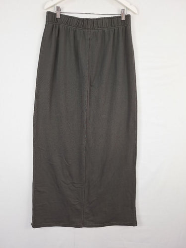 Second-Hand - P.E Nation Charcoal Front Split Lounge Skirt Size L - SwapUp