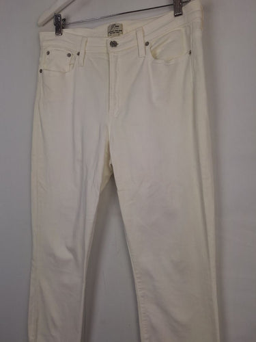 Second-Hand - J.Crew White High Rise Skinny Jeans Size M - SwapUp