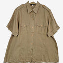 Second-Hand - Marina Sport Pure Linen Olive Shirt Size XL - SwapUp