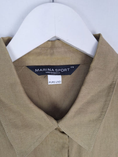 Second-Hand - Marina Sport Pure Linen Olive Shirt Size XL - SwapUp