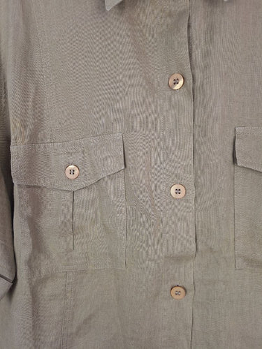 Second-Hand - Marina Sport Pure Linen Olive Shirt Size XL - SwapUp
