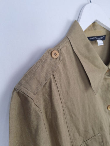 Second-Hand - Marina Sport Pure Linen Olive Shirt Size XL - SwapUp