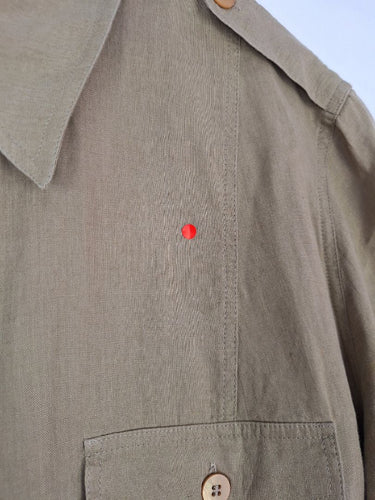 Second-Hand - Marina Sport Pure Linen Olive Shirt Size XL - SwapUp