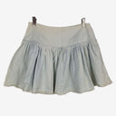 Second-Hand - Seed Light Wash Distressed Mini Skirt Size 8 - SwapUp