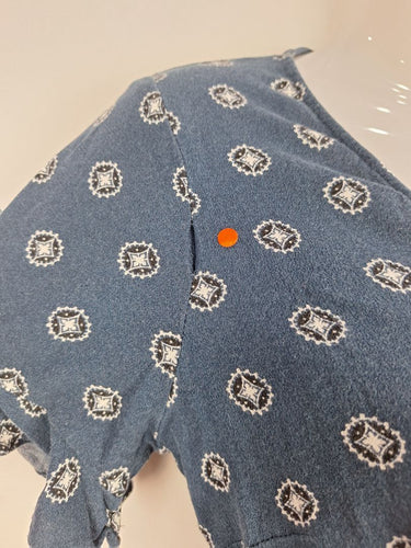 Second-Hand - Tigerlily Navy Wrap Motif Dress Size 8 - SwapUp