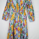Second-Hand - Megan Park Blurred Spring Ruched Dress Size S - SwapUp
