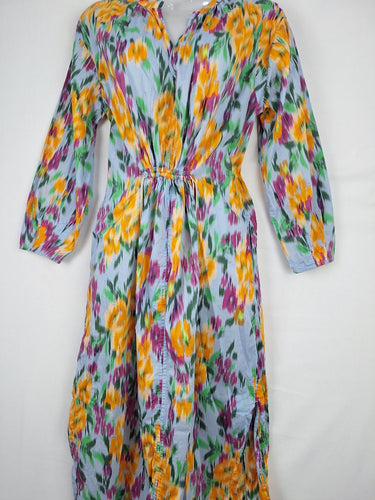 Second-Hand - Megan Park Blurred Spring Ruched Dress Size S - SwapUp