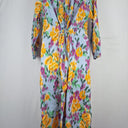 Second-Hand - Megan Park Blurred Spring Ruched Dress Size S - SwapUp