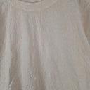 Second-Hand - Megan Park Cream Embroidered Top Size S - SwapUp