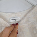 Second-Hand - Megan Park Cream Embroidered Top Size S - SwapUp