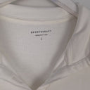 Second-Hand - Sportscraft 3/4 Button White Fitted T-shirt Size L - SwapUp