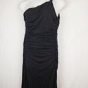 Second-Hand - Country Road Black Asymmetrical Drape Dress Size XL - SwapUp