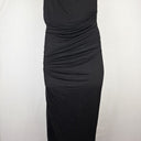 Second-Hand - Country Road Black Asymmetrical Drape Dress Size XL - SwapUp