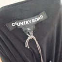 Second-Hand - Country Road Black Asymmetrical Drape Dress Size XL - SwapUp