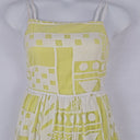 Second-Hand - Gorman Lemon Layered Geometric Mini Dress Size 10 - SwapUp