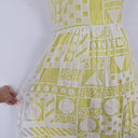 Second-Hand - Gorman Lemon Layered Geometric Mini Dress Size 10 - SwapUp