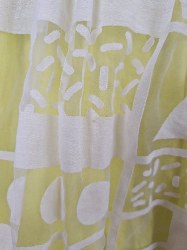 Second-Hand - Gorman Lemon Layered Geometric Mini Dress Size 10 - SwapUp