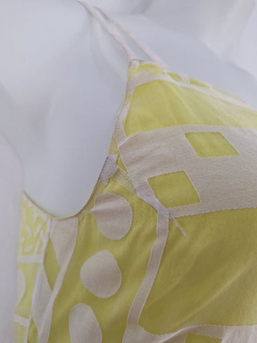Second-Hand - Gorman Lemon Layered Geometric Mini Dress Size 10 - SwapUp