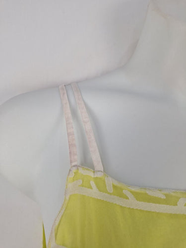 Second-Hand - Gorman Lemon Layered Geometric Mini Dress Size 10 - SwapUp