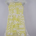 Second-Hand - Gorman Lemon Layered Geometric Mini Dress Size 10 - SwapUp
