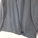 Second-Hand - Scotch & Soda Navy Satin Cross Over Top Size S - SwapUp