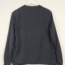 Second-Hand - Scotch & Soda Navy Satin Cross Over Top Size S - SwapUp