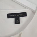 Second-Hand - Banana Republic White Lace Trim Detail Top Size S - SwapUp