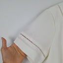 Second-Hand - Banana Republic White Lace Trim Detail Top Size S - SwapUp