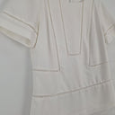 Second-Hand - Banana Republic White Lace Trim Detail Top Size S - SwapUp