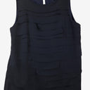 Second-Hand - Banana Republic Navy Layered Laser Cut Tank Top Size XS - SwapUp
