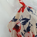 Second-Hand - Cue Beige Sweet Feminine Flower Dress Size 8 - SwapUp