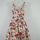 Second-Hand - Cue Beige Sweet Feminine Flower Dress Size 8 - SwapUp