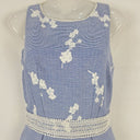 Second-Hand - Marcs Cherry Blossom Sky Lace Waist Dress Size 8 - SwapUp