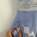 Second-Hand - Marcs Cherry Blossom Sky Lace Waist Dress Size 8 - SwapUp