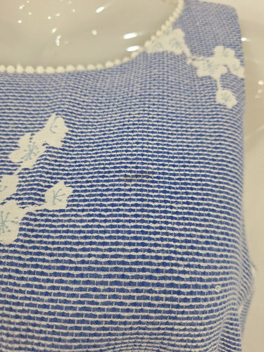 Second-Hand - Marcs Cherry Blossom Sky Lace Waist Dress Size 8 - SwapUp