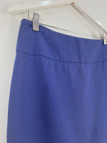 Second-Hand - Veronika Maine Royal Blue Double Zip Skirt Size 12 - SwapUp