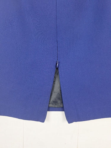Second-Hand - Veronika Maine Royal Blue Double Zip Skirt Size 12 - SwapUp